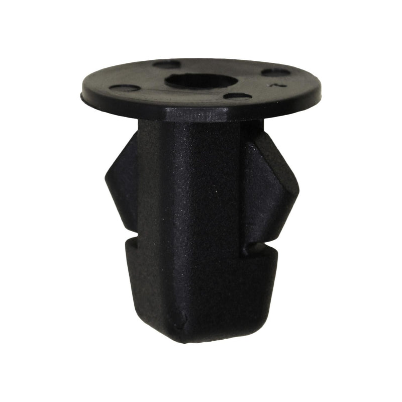 M5.5 Black Nylon Screw Grommet, 9mm Square Hole, 16mm Head