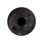 M5.5 Black Nylon Screw Grommet, 9mm Square Hole, 16mm Head