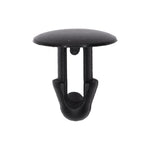 6.5mmx11mm Black Nylon Single Head Weatherstrip Christmas Tree Retainer, 12mm Head