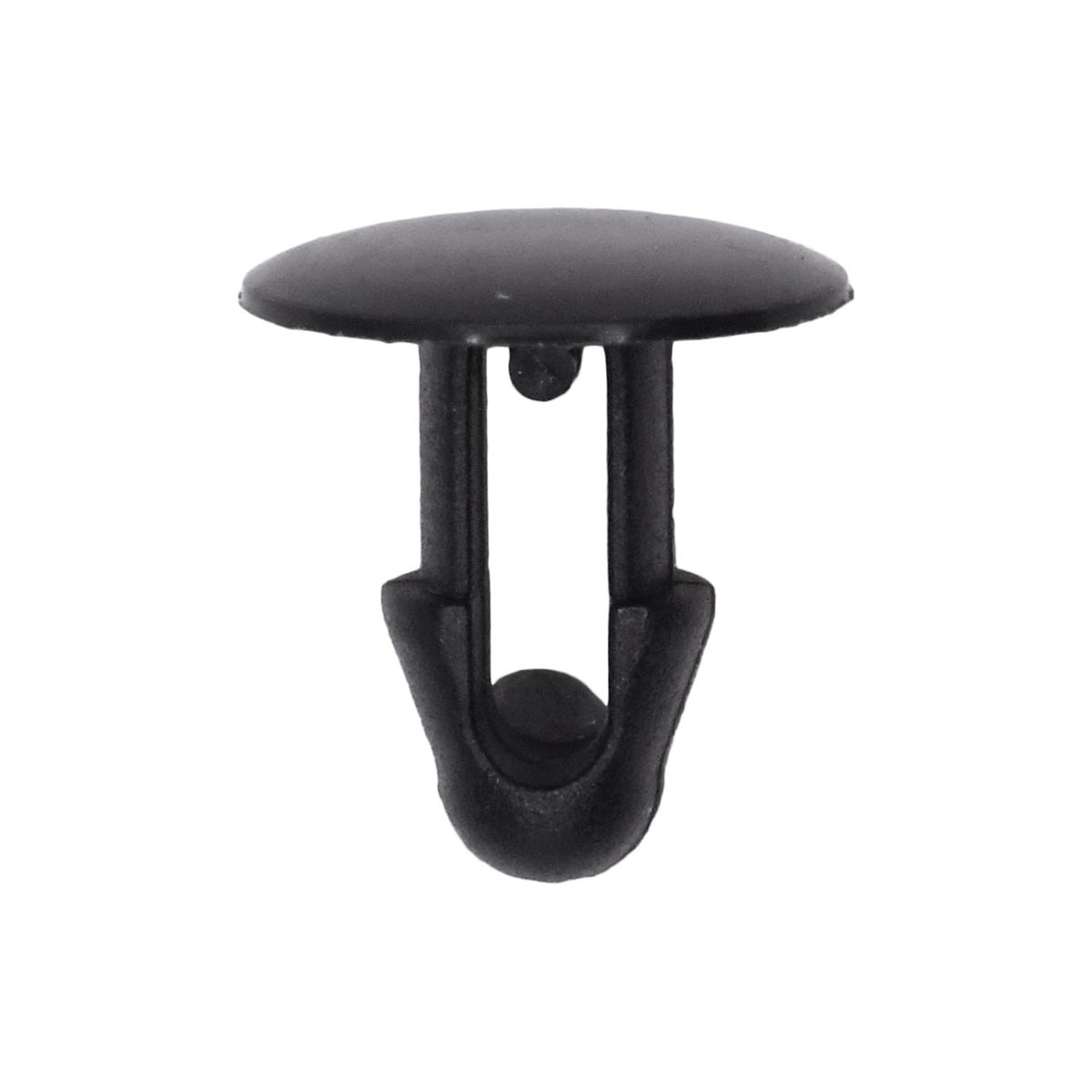 6.5mmx11mm Black Nylon Single Head Weatherstrip Christmas Tree Retainer, 12mm Head