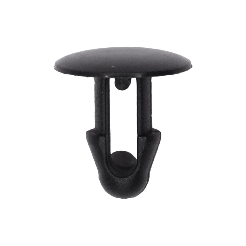 6.5mmx11mm Black Nylon Single Head Weatherstrip Christmas Tree Retainer, 12mm Head