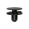 8mmx10mm Black Push-Type Retainer with Drive Pin, 20mm Head