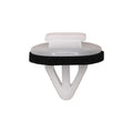 8mmx13mm White Nylon Molding Clip with Sealer, 18mm Head