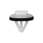 8mmx13mm White Nylon Molding Clip with Sealer, 18mm Head