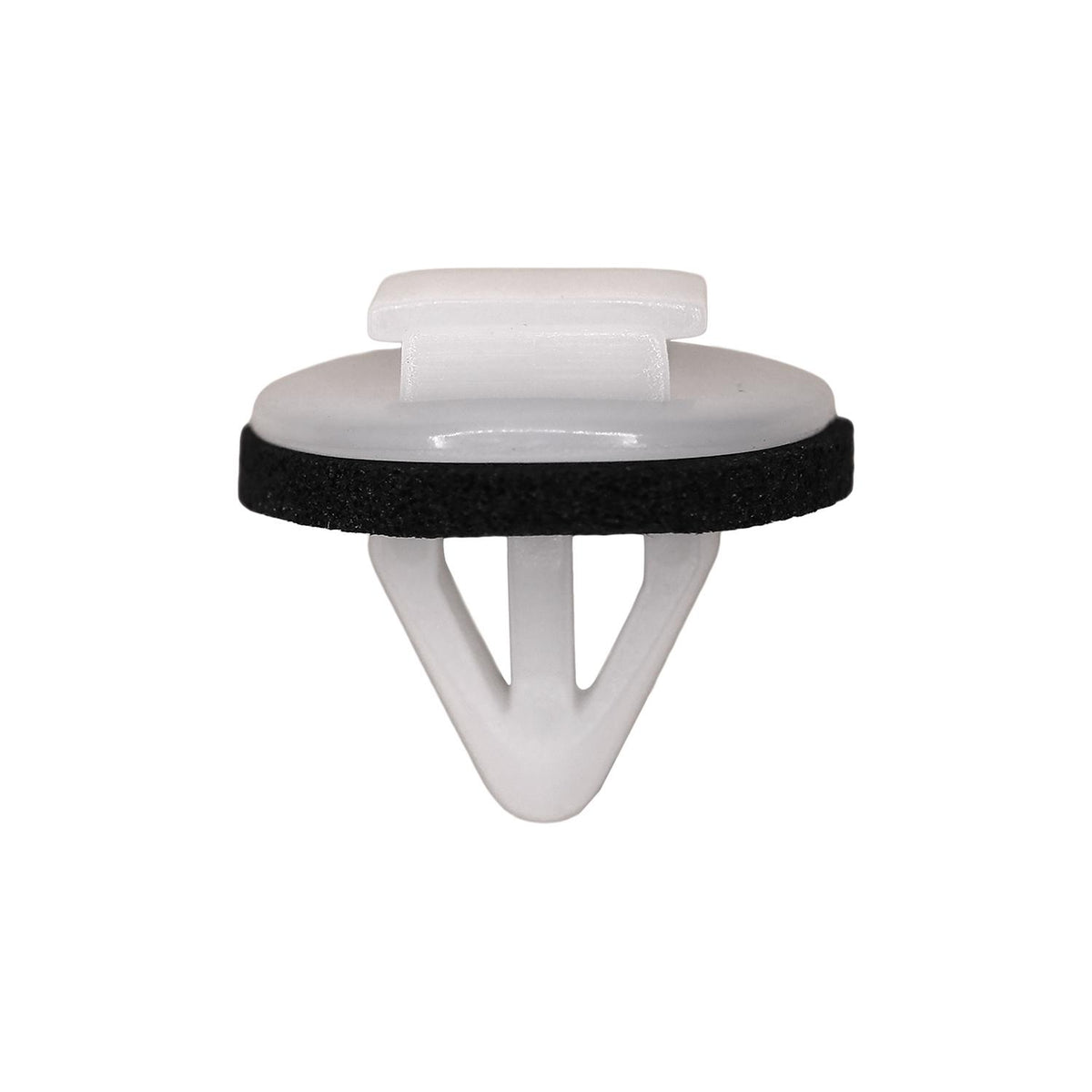8mmx13mm White Nylon Molding Clip with Sealer, 18mm Head