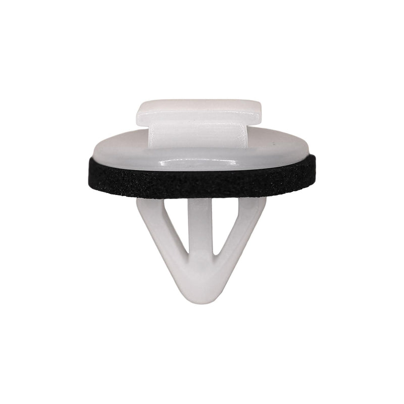 8mmx13mm White Nylon Molding Clip with Sealer, 18mm Head