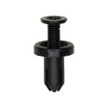 5mmx9mm Black Screw-Type Retainer with Open End, 10mm Head
