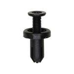 5mmx9mm Black Screw-Type Retainer with Open End, 10mm Head