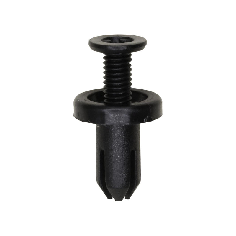 5mmx9mm Black Screw-Type Retainer with Open End, 10mm Head