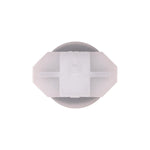 11mm White Nylon Liftgate/Spoiler Molding Clip, 18mm Head