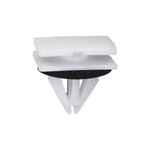 10mmx15mm White Nylon Molding Clip with Sealer, 12mmx20mm Top Head Size