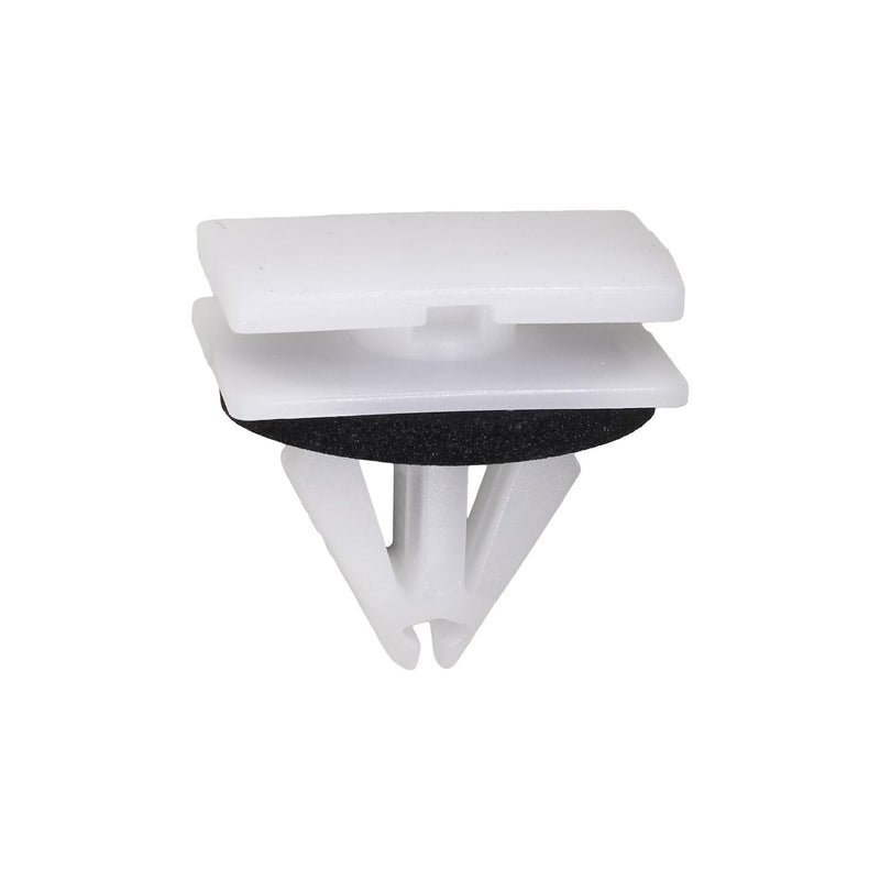 10mmx15mm White Nylon Molding Clip with Sealer, 12mmx20mm Top Head Size