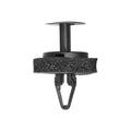 6.3mmx20mm Black Push-Type Retainer with Sealer with Closed End, 18mm Head