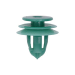 9.5mmx11mm Green Nylon Triple Head Christmas Tree Retainer, 18mm Head