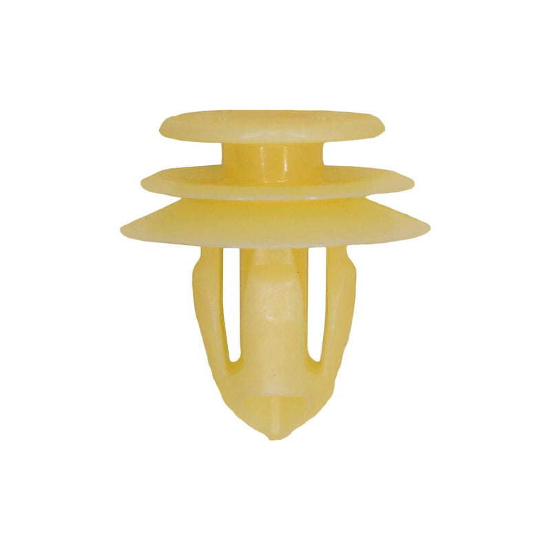 9.5mmx12mm Yellow Nylon Triple Head Christmas Tree Retainer, 18mm Head