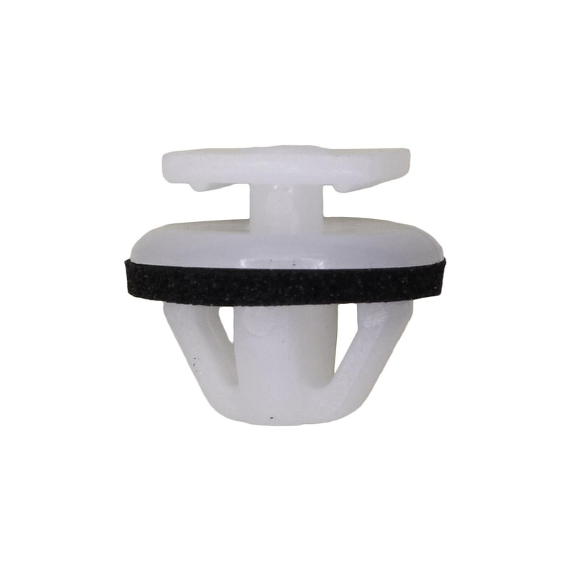 8mmx7mm White Nylon Molding Clip with Sealer, 13mm Head