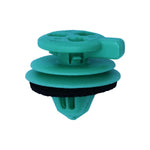 9mmx9mm Green Nylon Retainer with Sealer Trim, 18mm Head