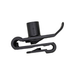 M6.3 Black Nylon U-Type Nut, Panel 3mm