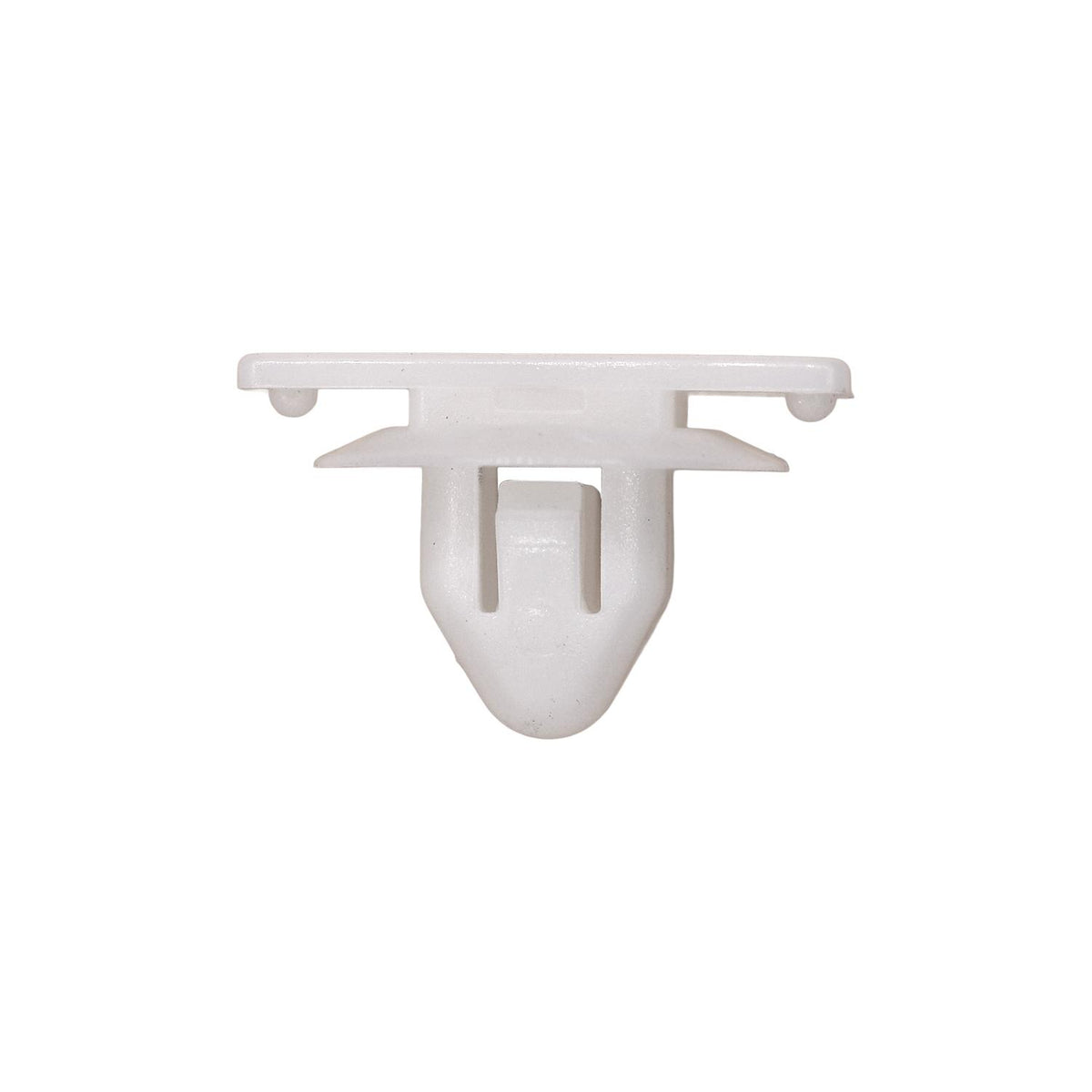 10mm White Nylon Molding Clip, 18mm Head