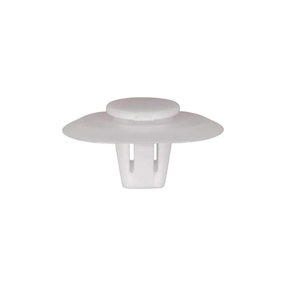 10mm White Nylon Molding Clip, 12mm Head