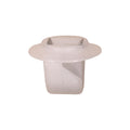 12mmx10mm White Nylon Molding Clip with Metal Insert, 17mm Head