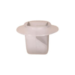 12mmx10mm White Nylon Molding Clip with Metal Insert, 17mm Head