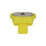 M5.5 Yellow Nylon Screw Grommet, 16mmx22mm Head