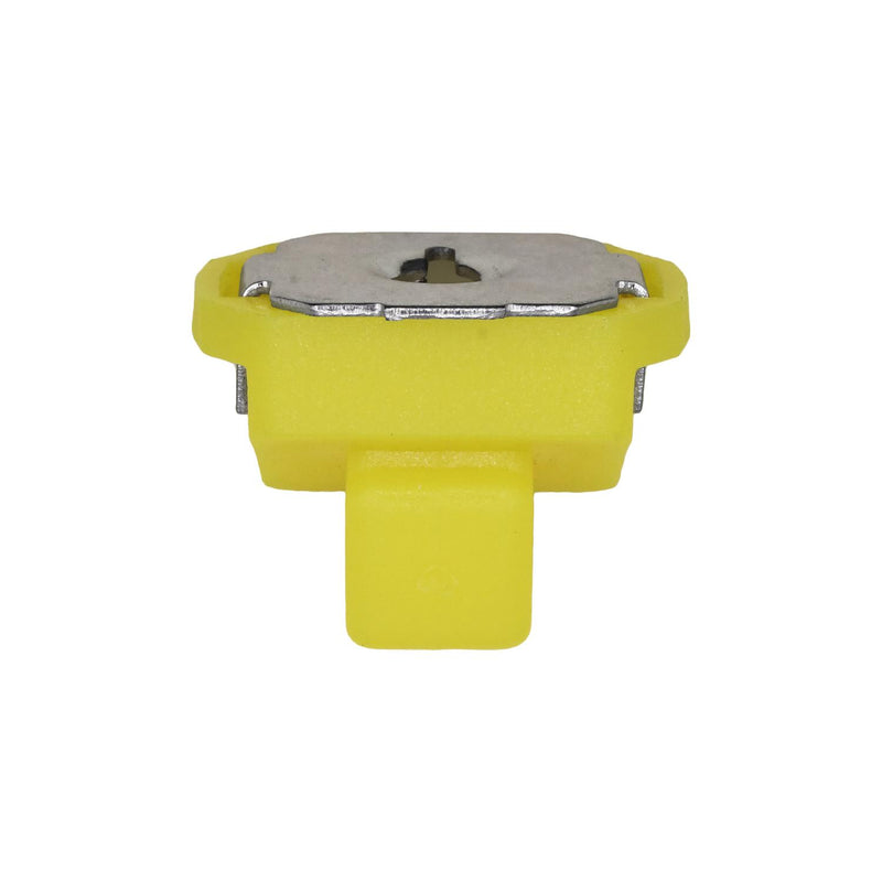 M5.5 Yellow Nylon Screw Grommet, 16mmx22mm Head