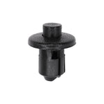 10mmx12mm Black Nylon Push-Type Retainer, 18mm Head