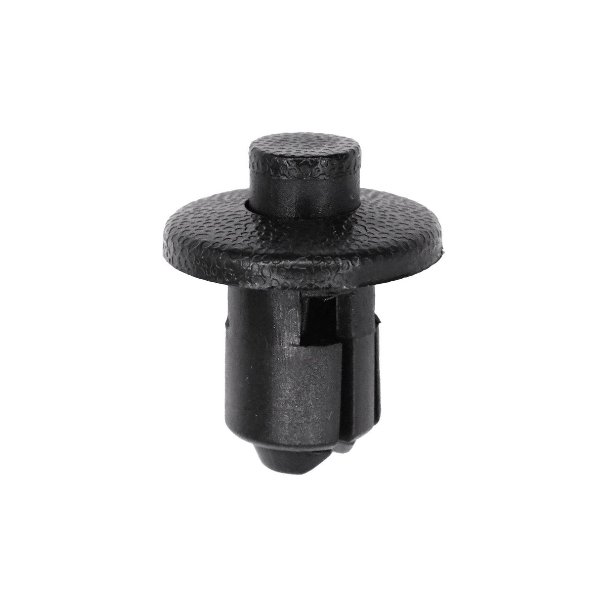 10mmx12mm Black Nylon Push-Type Retainer, 18mm Head