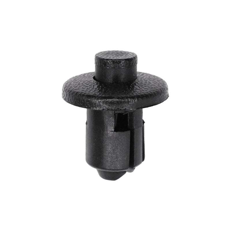 10mmx12mm Black Nylon Push-Type Retainer, 18mm Head
