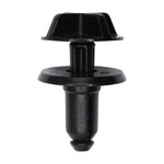 7mmx12mm Black Nylon Push-Type Retainer, 18mm Head