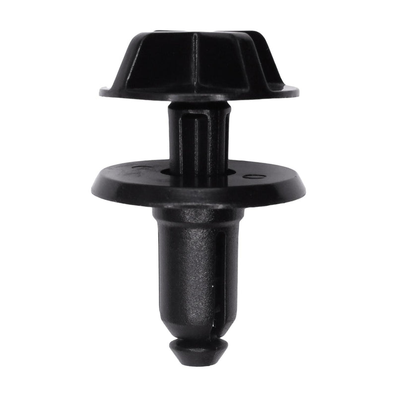 7mmx12mm Black Nylon Push-Type Retainer, 18mm Head