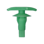 7mmx11mm Green Nylon Retaining Clip Weatherstrip Clip, 9.5mm Head