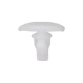7mmx8.5mm White Nylon Weatherstrip Clip, 6.5mm Head