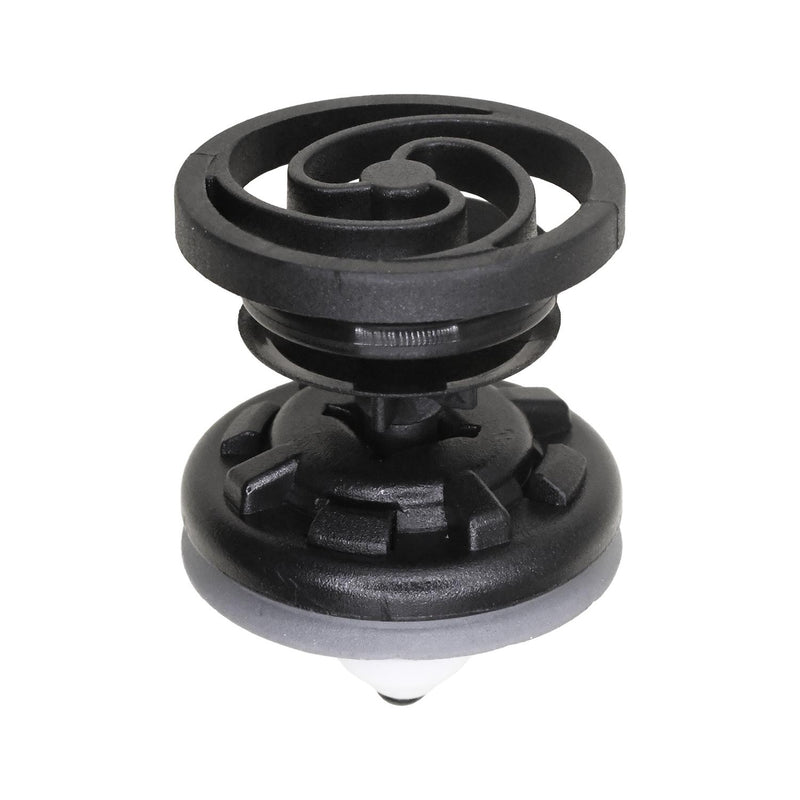 9mmx12mm Black Nylon Retainer with Sealer Trim Panel, 22.5mm Head