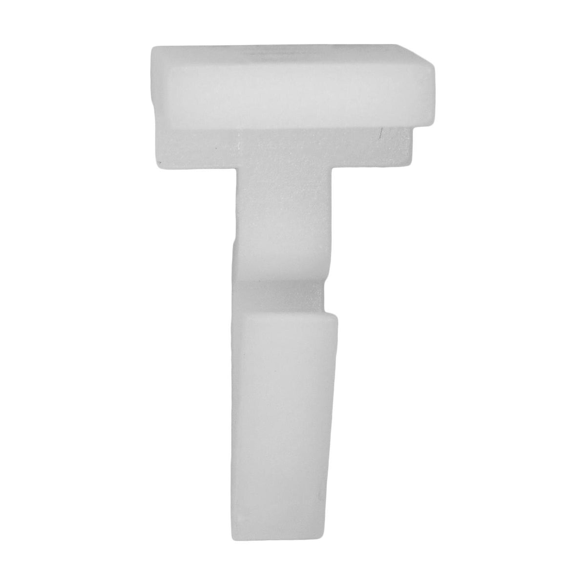 25mm White Nylon Molding Clip, 13mmx13mm Top Head Size