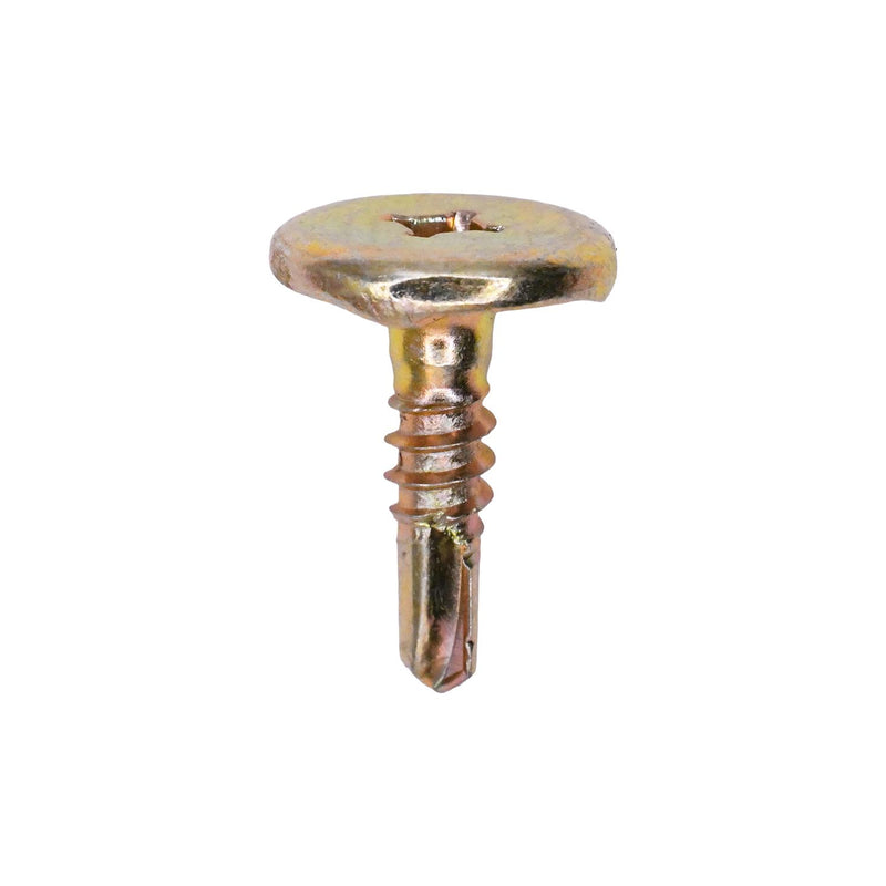 #10x3/4" Phillips Truss Locking Head Screw, Yellow Zinc Chromate