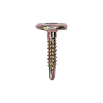 #10x1" Phillips Truss Locking Head Screw, Yellow Zinc Chromate