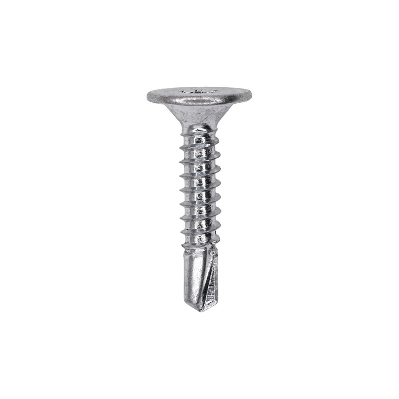 #10x1" Torx Wafer Head Screw, Self-Drilling, Zinc