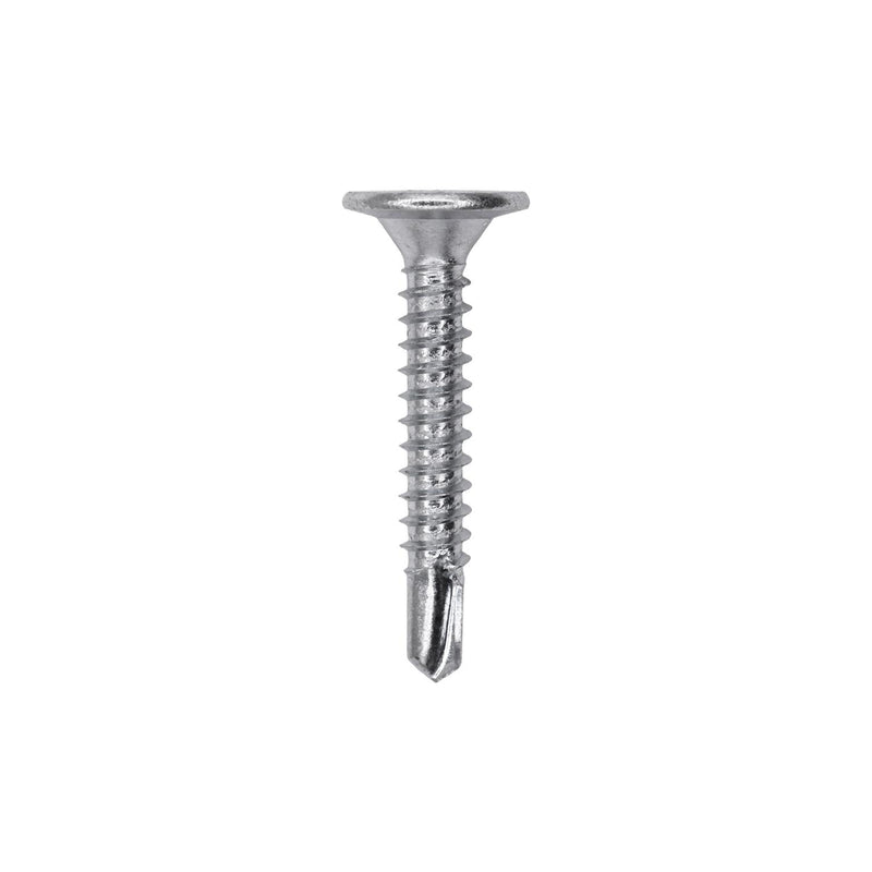 #10x1-1/4" Torx Wafer Head Screw, Self-Drilling, Zinc