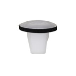 M4.2 White Nylon Screw Grommet with Sealer, 20mm Head