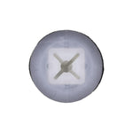 M4.2 White Nylon Screw Grommet with Sealer, 20mm Head