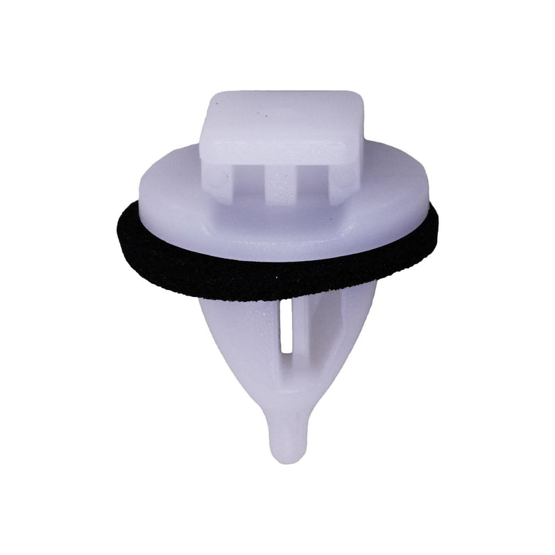 10mmx14mm White Nylon Molding Clip, 15mm Head