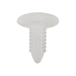 5/16"x13/16" Clear Nylon Trim Panel Retainer, 11/16" Head