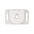 40mm White Nylon Molding Clip, 8mm Thick