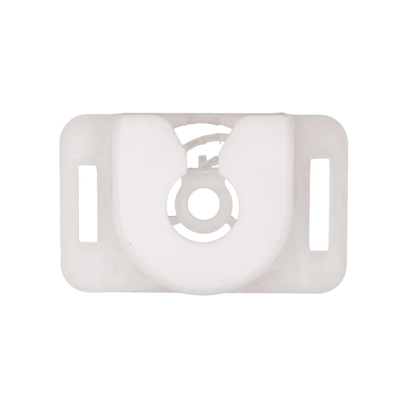 40mm White Nylon Molding Clip, 8mm Thick