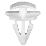 9mmx13mm White Nylon Molding Clip, 14mm Head