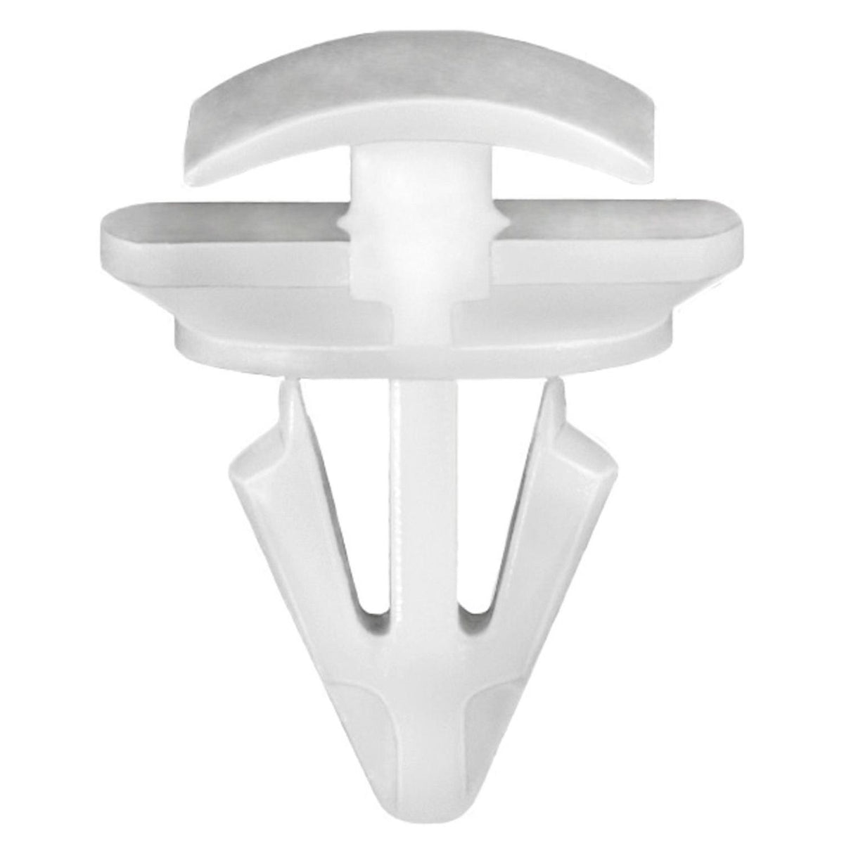 9mmx13mm White Nylon Molding Clip, 14mm Head