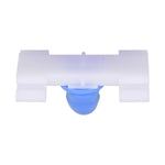 35mm Blue & White Nylon & Rubber Molding Clip, with Boot
